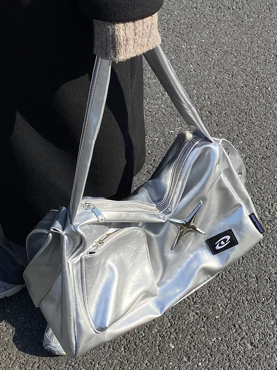 star double-strap shoulder bag BA014