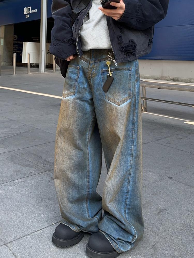 loose mopping wide-leg jeans FA7003