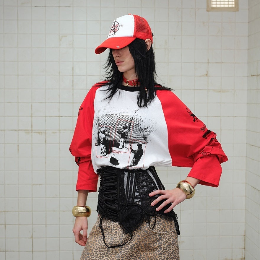 Print Ralan Sleeve Long T-Shirt MW10324