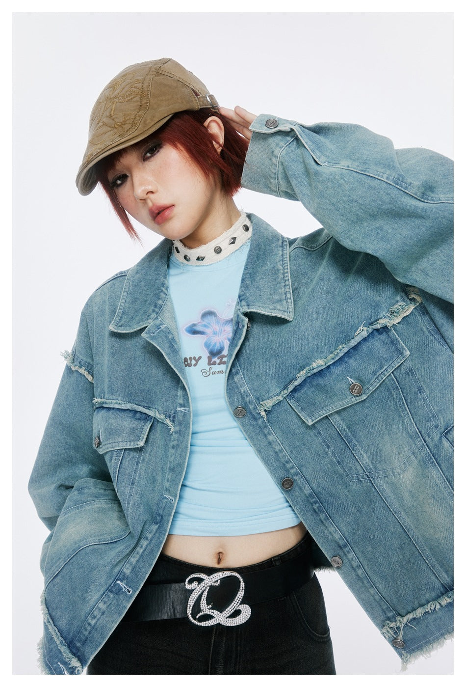 Butterfly denim jacket W120