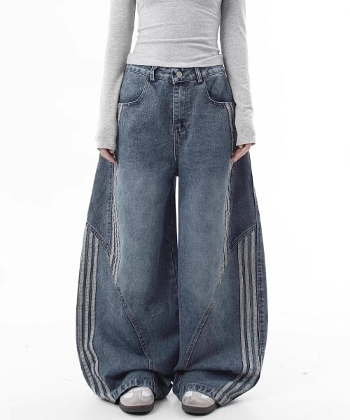 サイドステッチバレルデニム HG7201