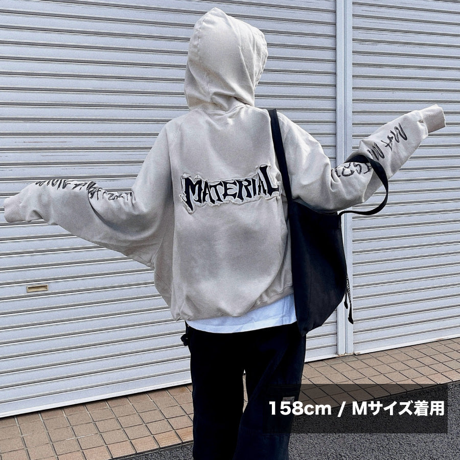 『SNSで大人気』ゆったりシルエット マッドダイパーカーHG7140