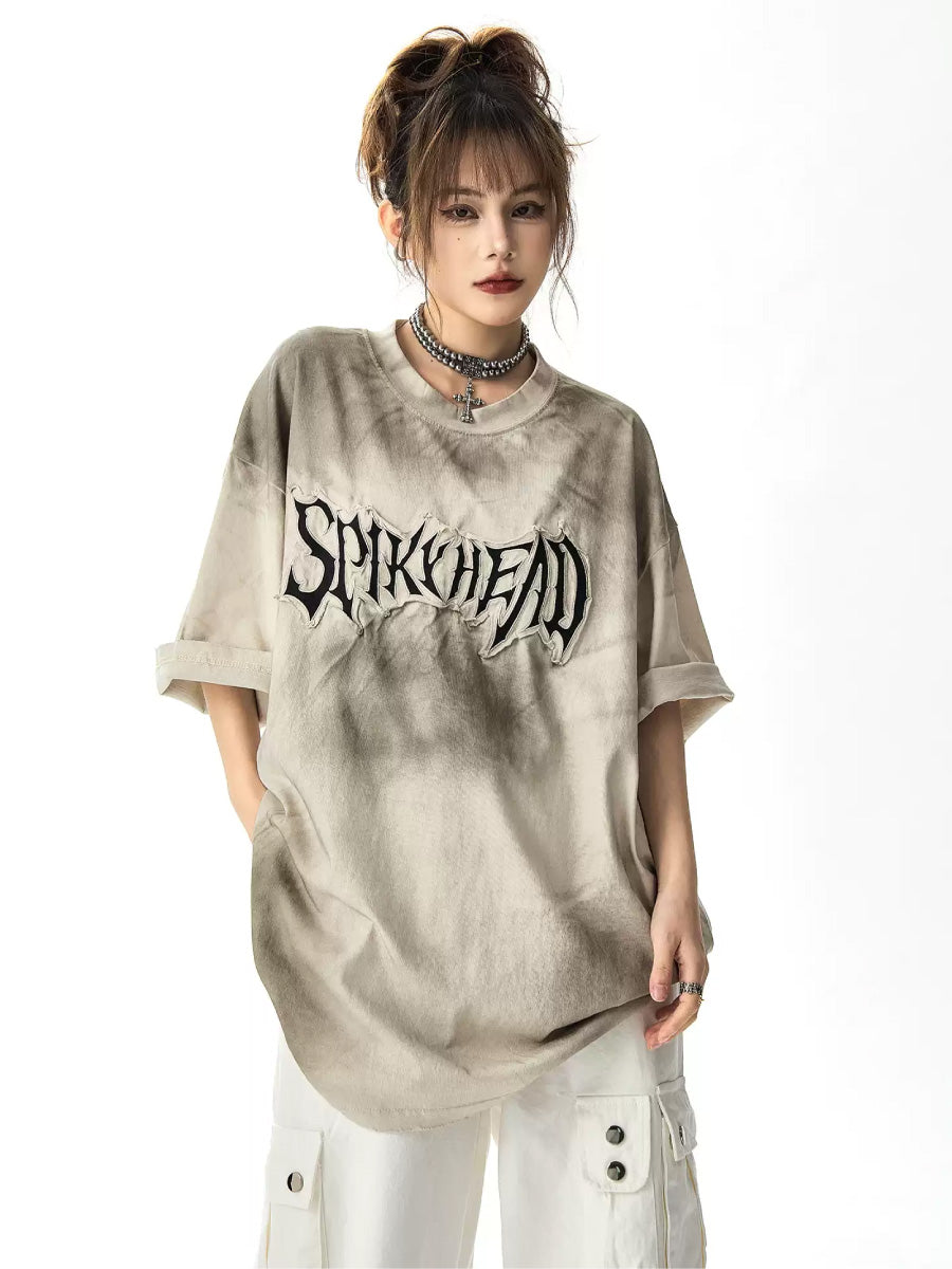 Patch Embroidery Damage T-shirt HG7200