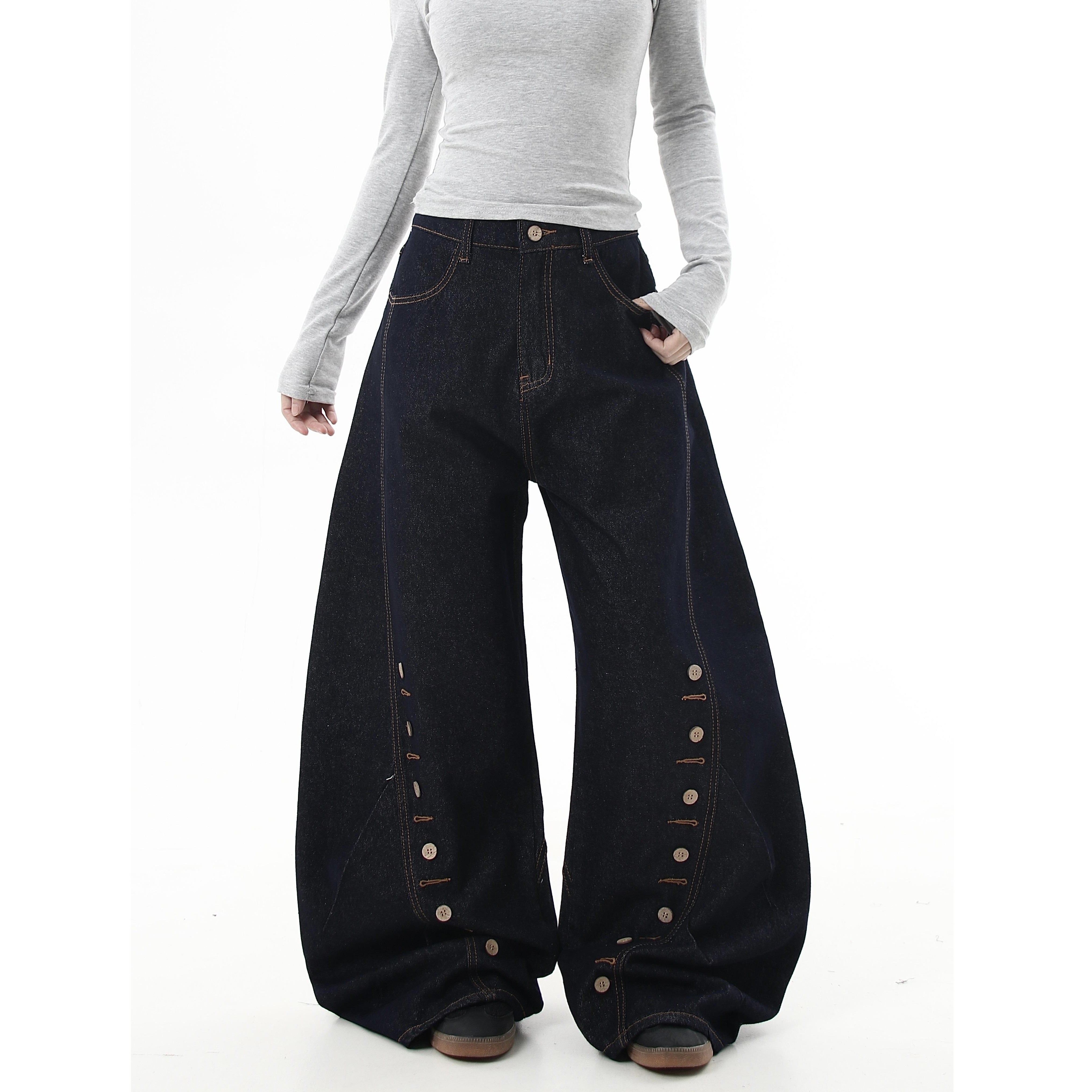 ボタンバルーンワイドデニム MW9874