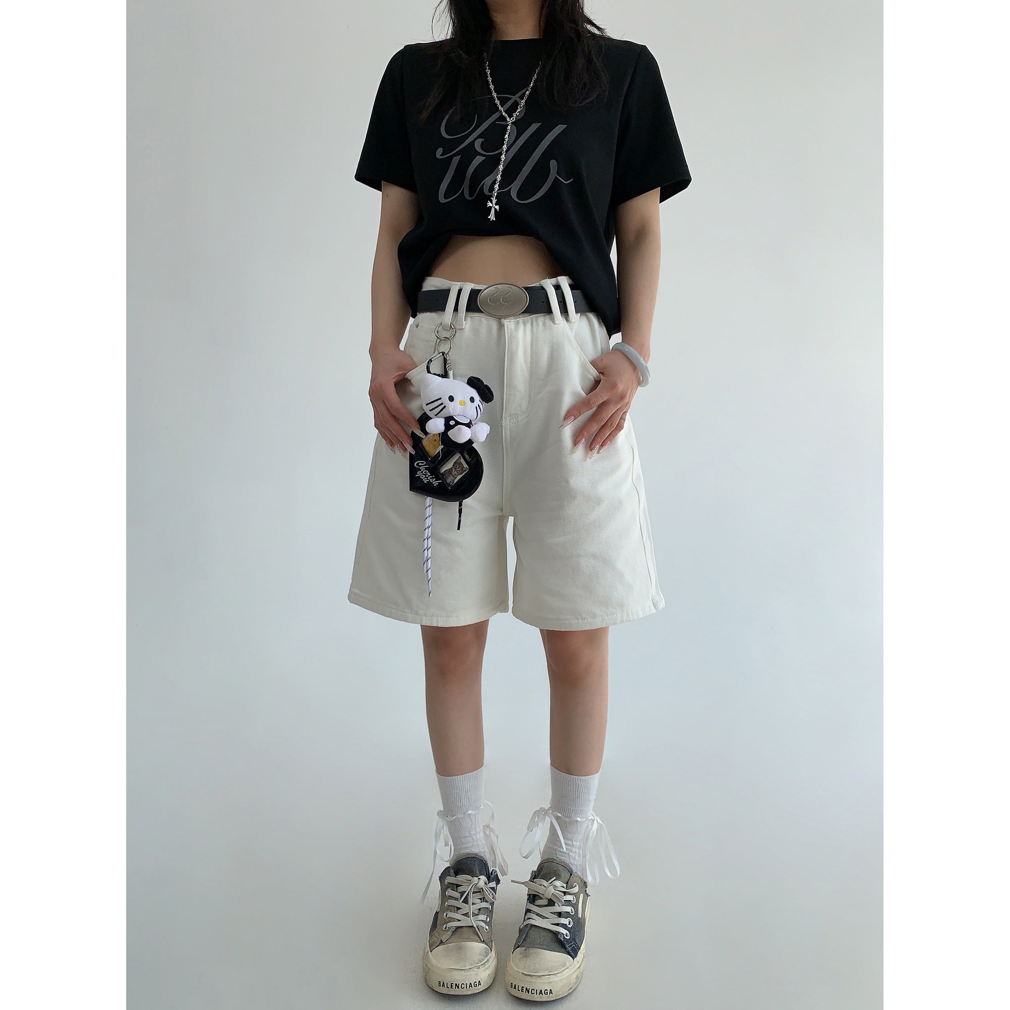 Simple Denim Short Pants MW10035