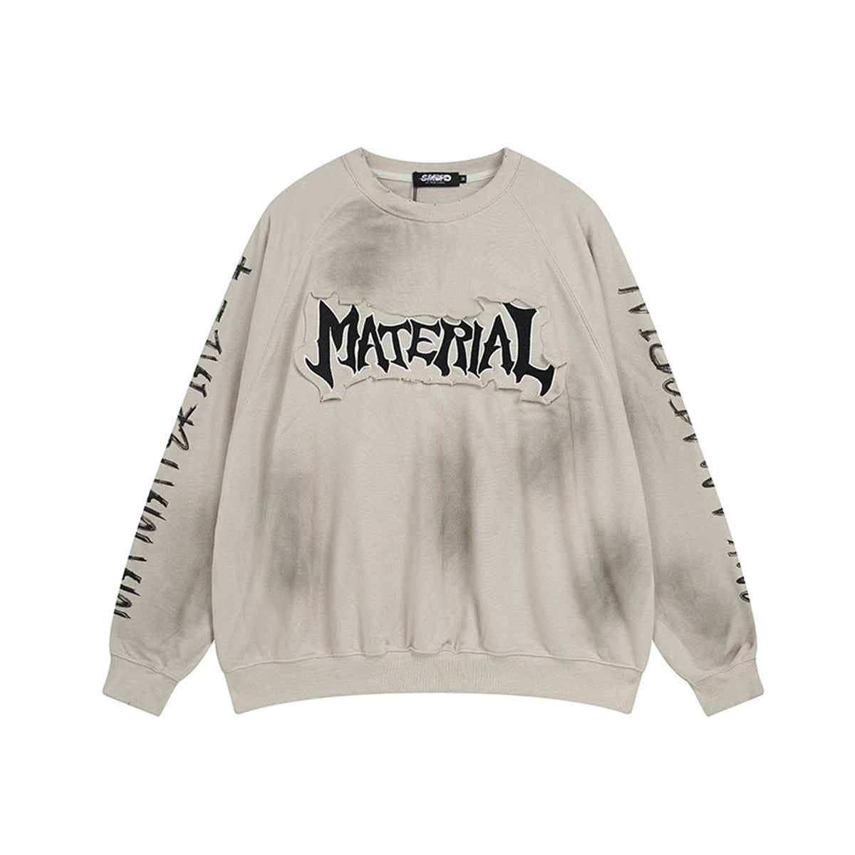 distressed embroidered oversize sweat HG7005