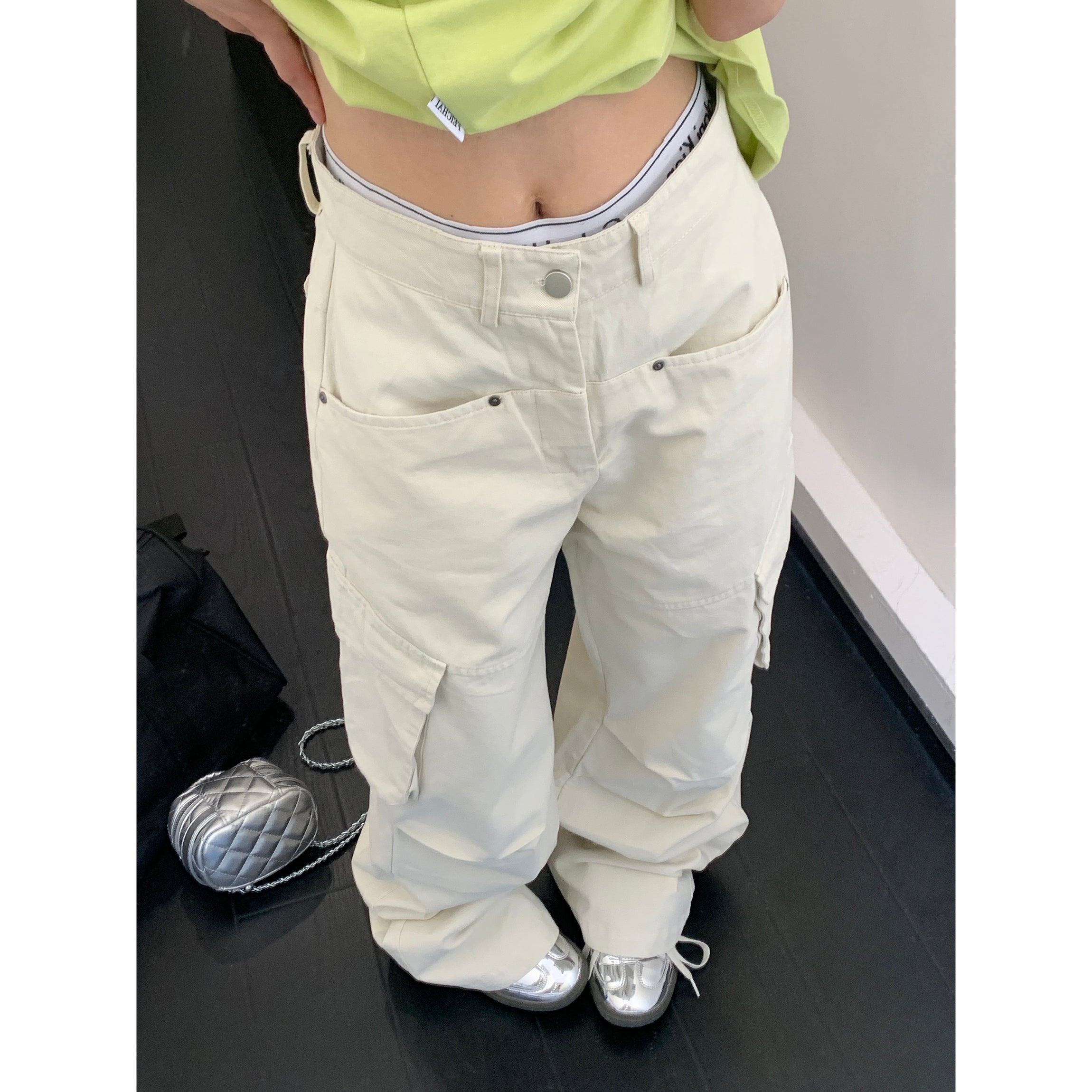 Loose Straight Work Cargo Pants MW9144