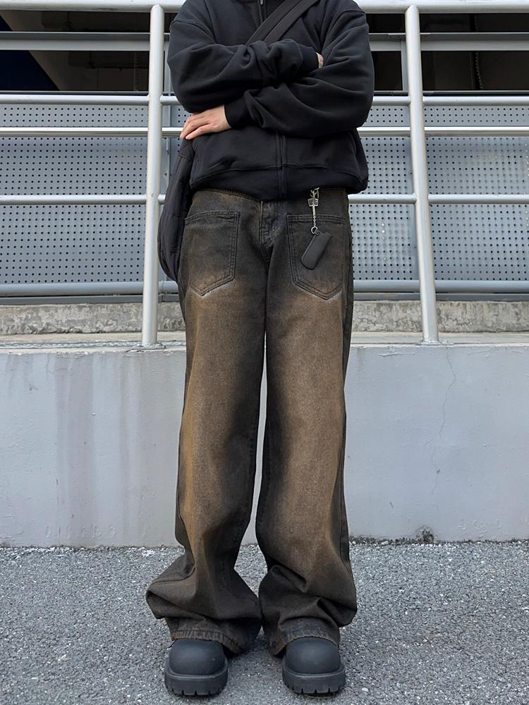 loose mopping wide-leg jeans FA7003