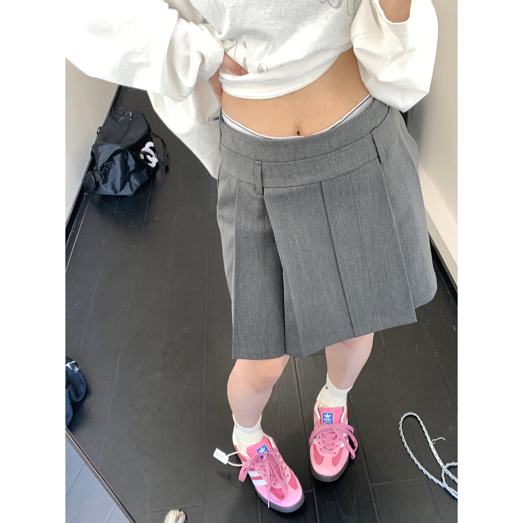 Simple Short Pleated Skirt MW9190