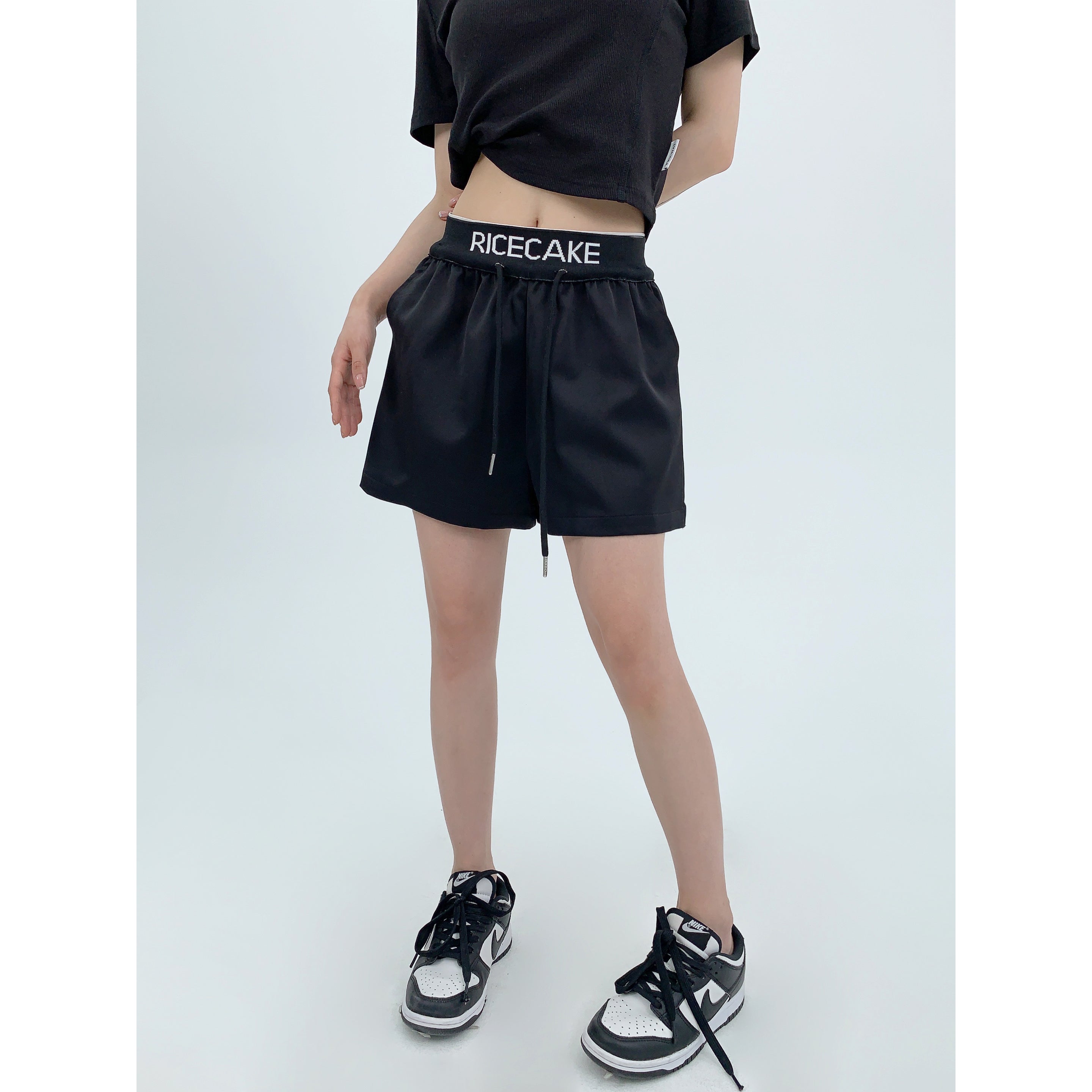 Waist Logo Wide-Leg Short Pants MW9085