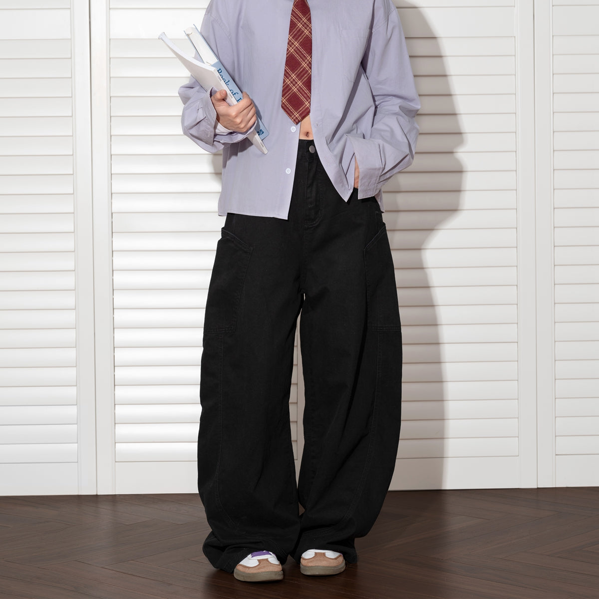 Work Pocket Wide Curve Pants BT7079