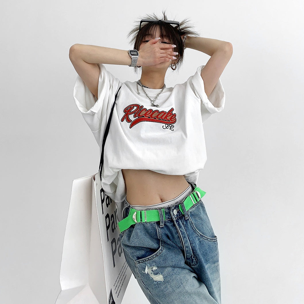 Loose Embroidery T-shirt MW9027