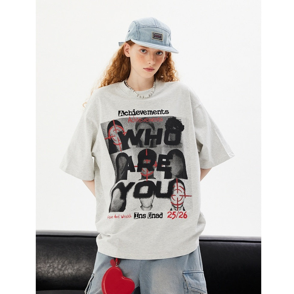 Vintage Portrait Print T-Shirt MW10093