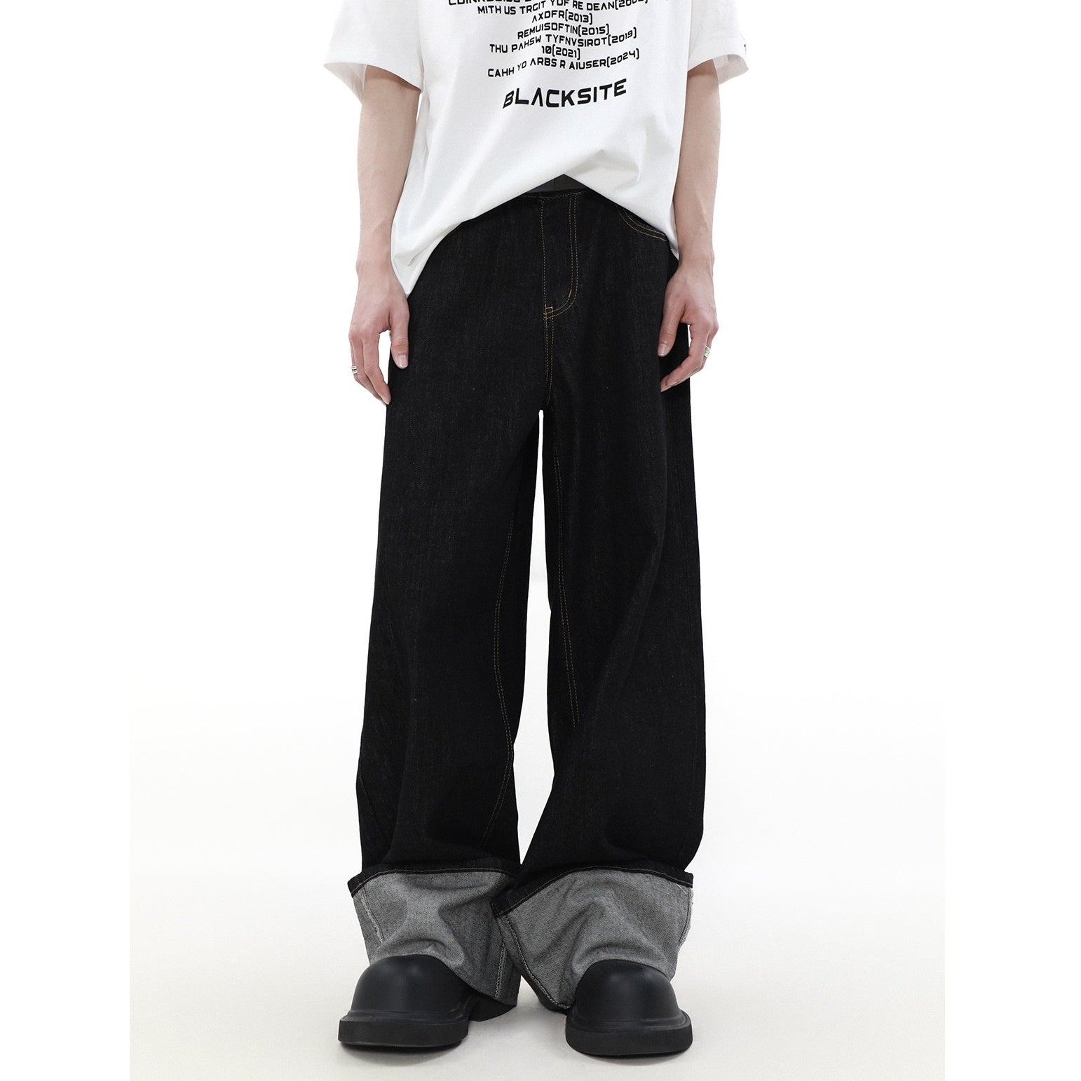 Loose Wide-leg Straight Jeans MW9033