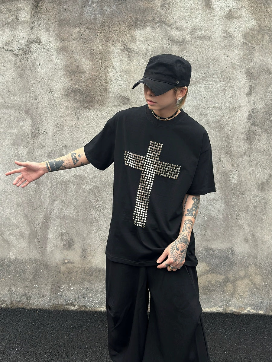 スタッズクロスTシャツ MW10408