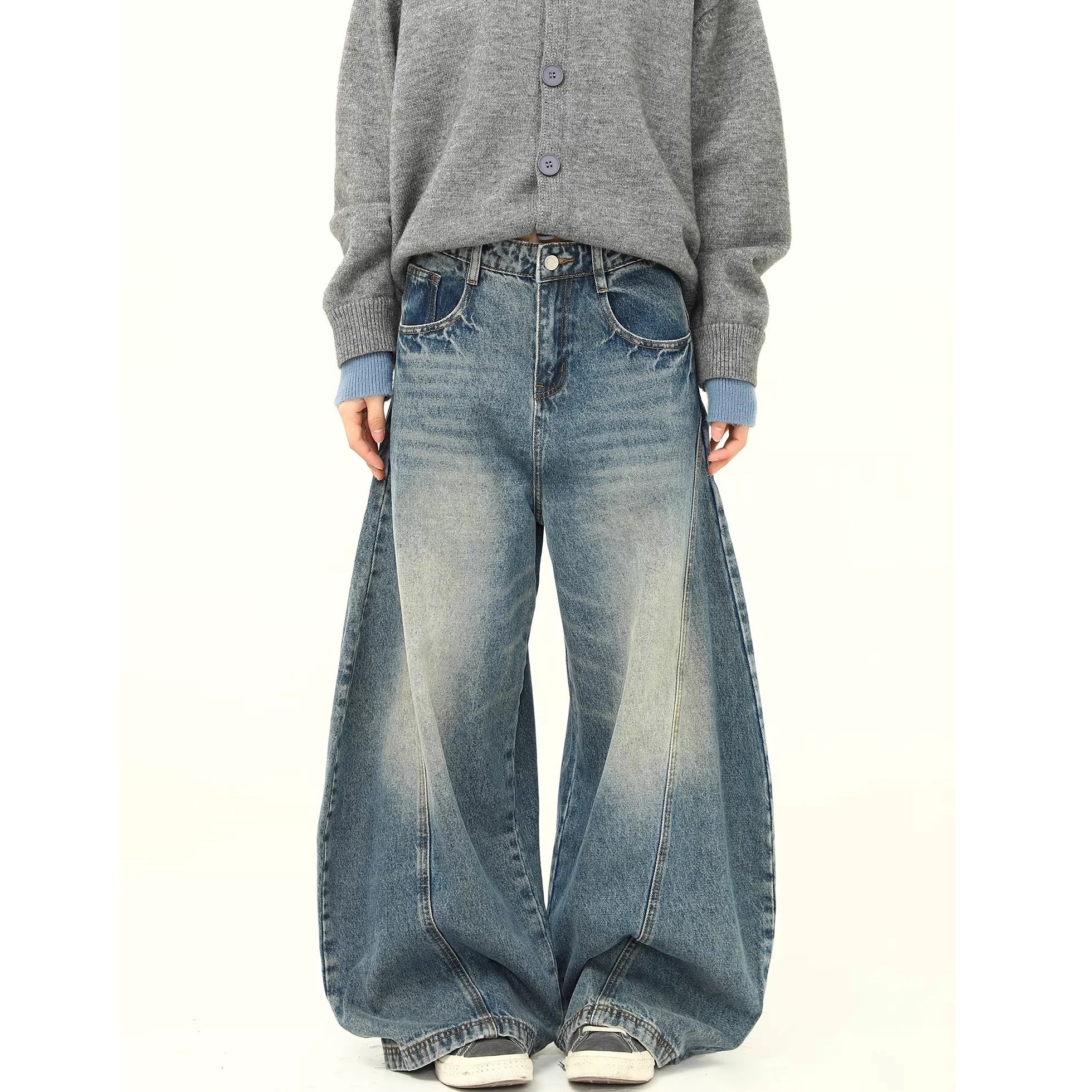 Retro Washed Wide Curve Jeans MW10362