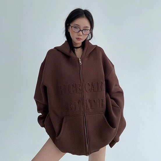 3D Steel Print Hooded Jacket OS2021