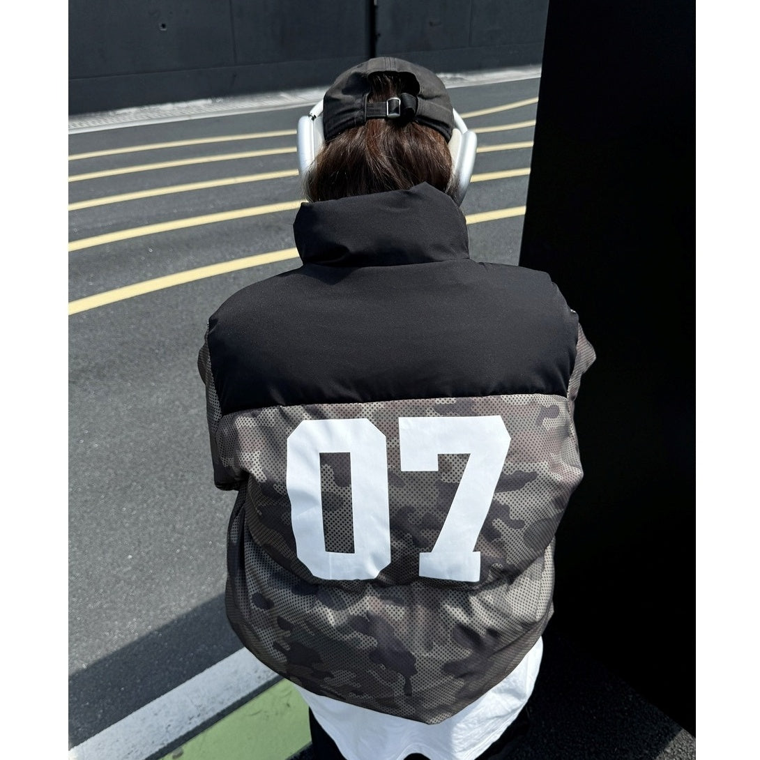 Camouflage Stand Collar Padded Jacket TP9003