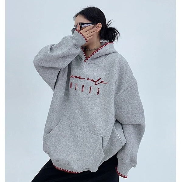 Toothbrush Embroidered Oversized Hoodie OS2067