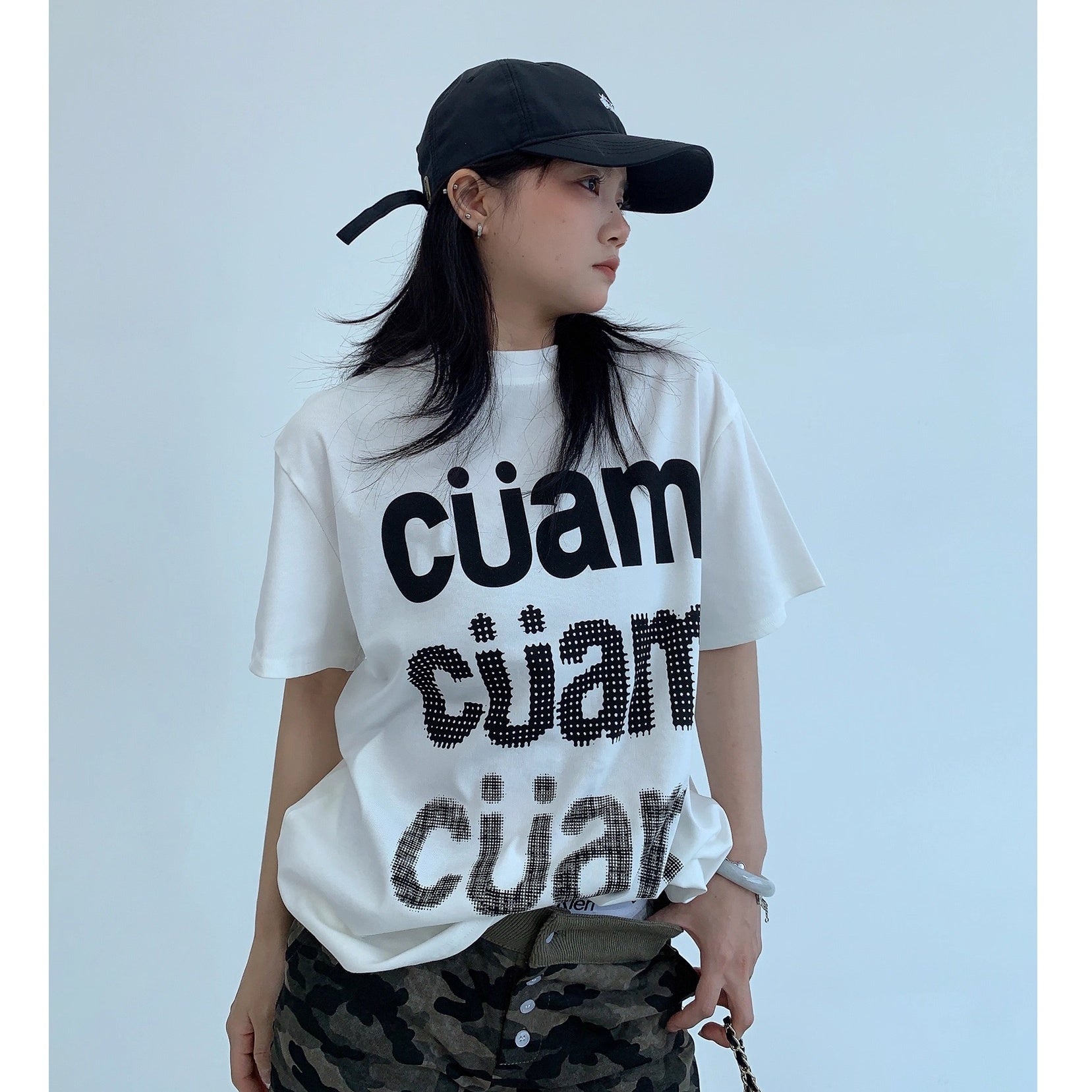 Casual Letter Print T-shirt OS2015