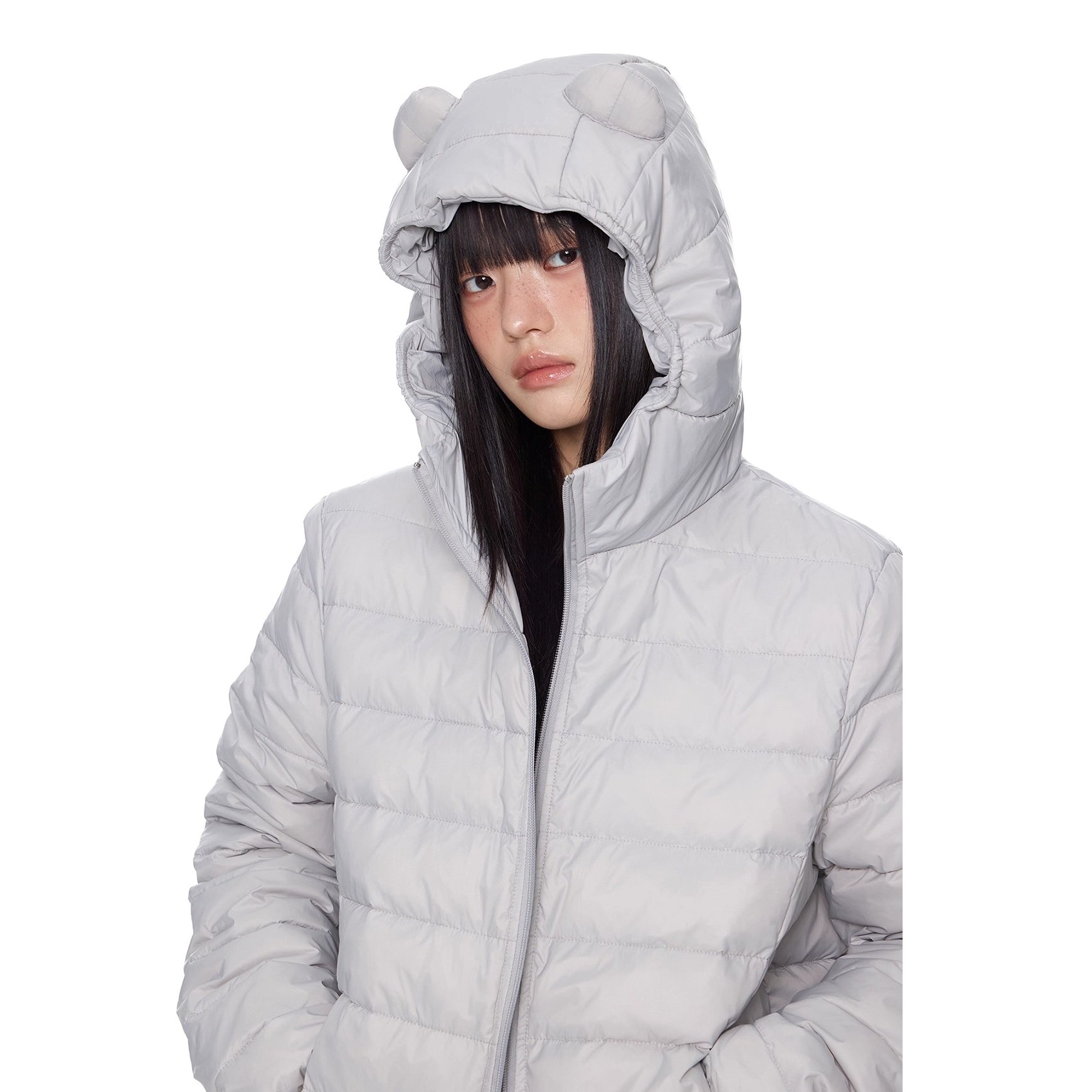 Bear Ears Hooded Down Jacket EZ291