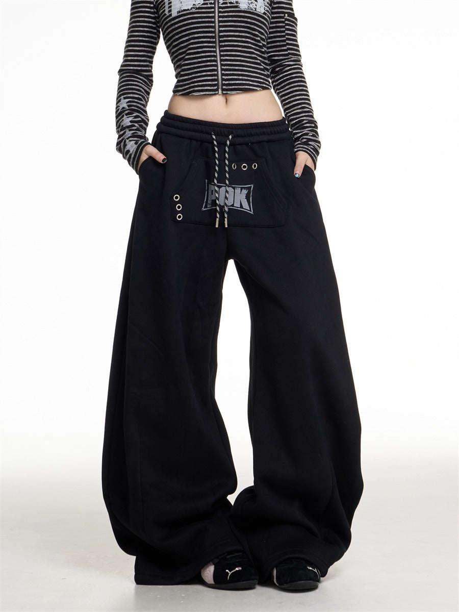 Simple Versatile Fleece Sweat Pants MW10304