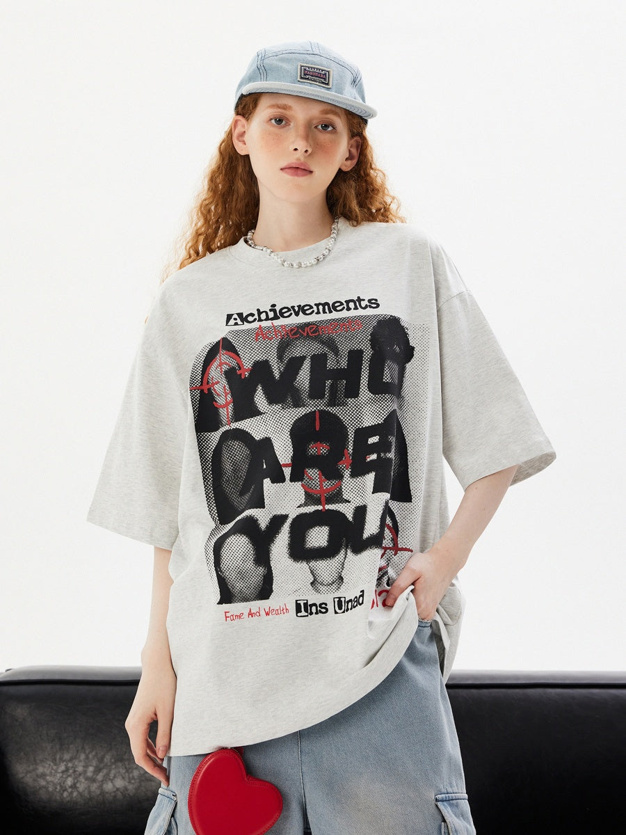Vintage Portrait Print T-Shirt MW10093