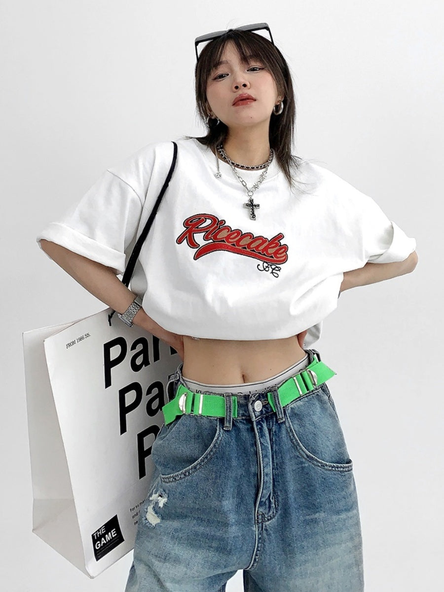 Loose Embroidery T-shirt MW9027