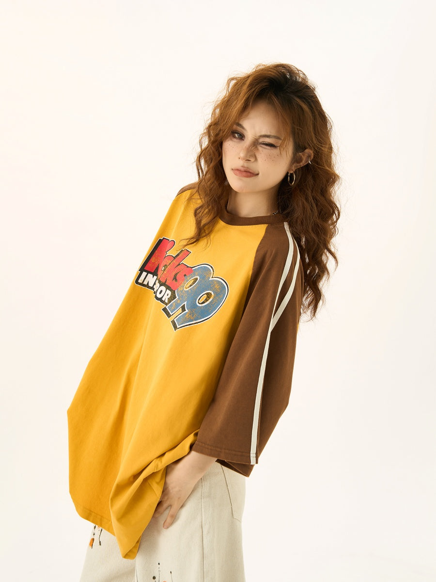 American Retro Distressed Print T-shirt HG7043