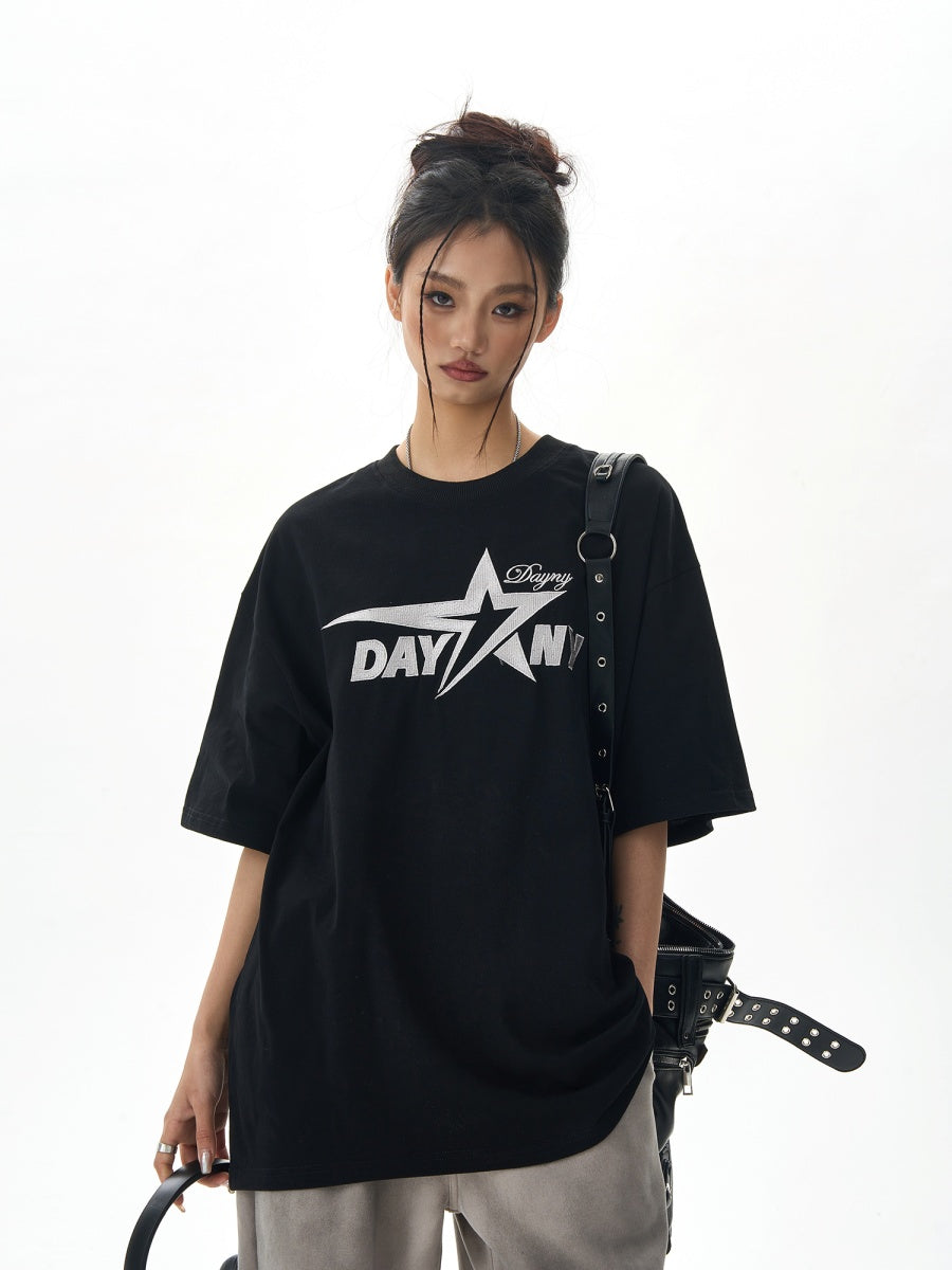 Star Embroidery T-shirt HG7029