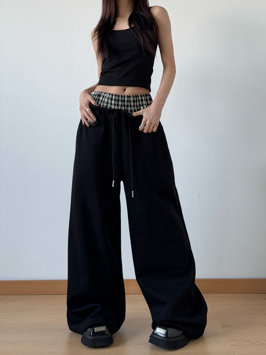 Double Waist Drawstring Sweat Pants ZO1006