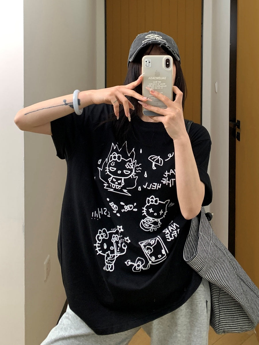 Cartoon Print T-Shirt MW10031