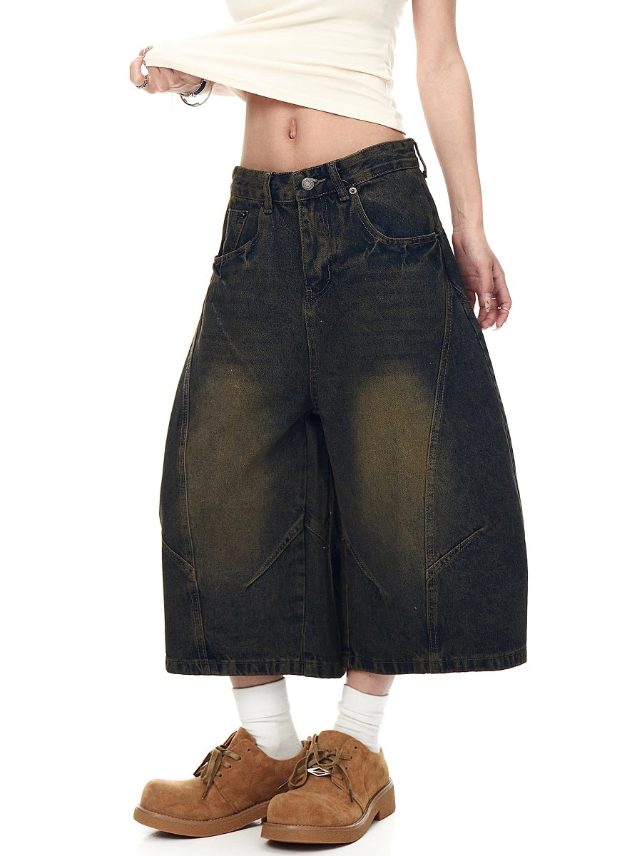 Wash Buggy Curve Cropped Jeans MW10044