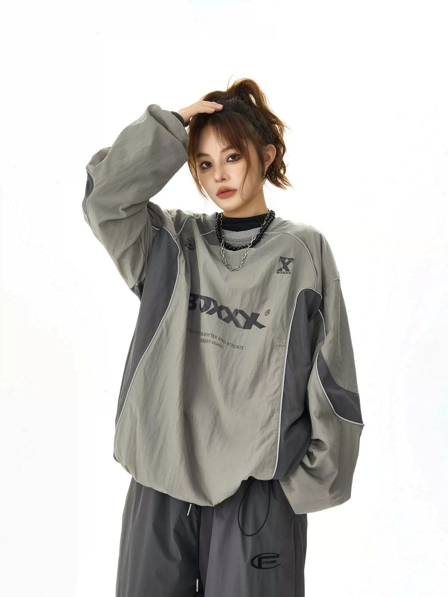 loose nylon pullover shirt HG7003