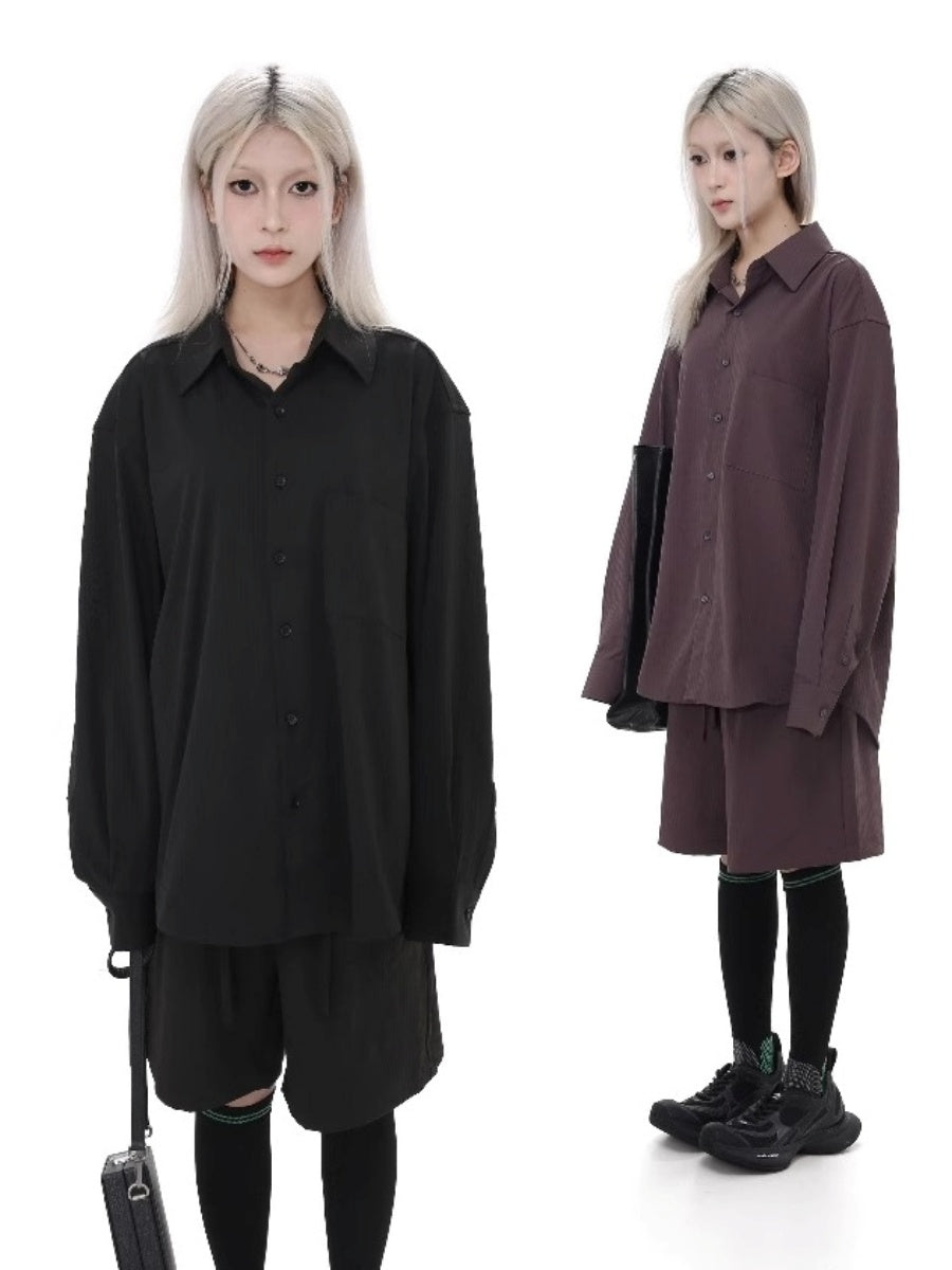 Retro Stripe Loose Shirt GB7031