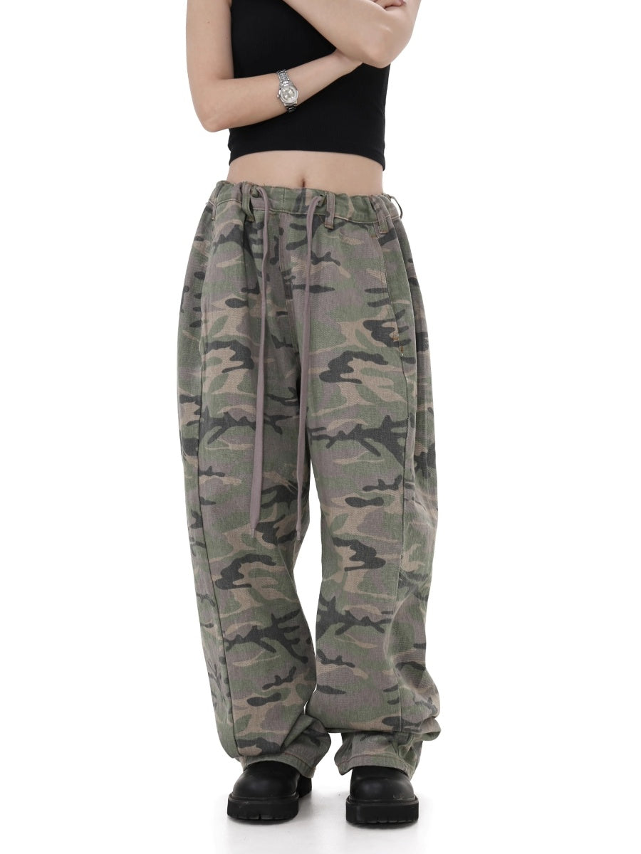 DrawString Camouflage Loose Jeans GB7028