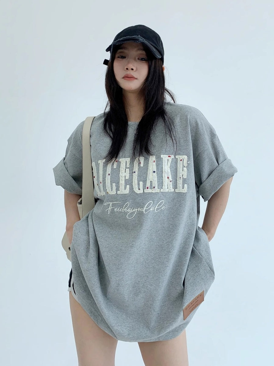 Relaxation Embroidery Logo T-shirt MW10127