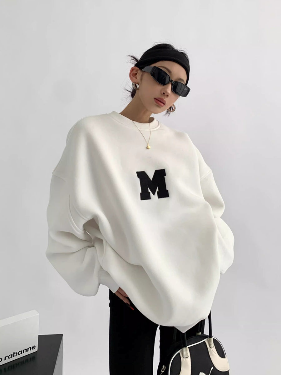 ミニマルロゴオーバーサイズトレーナー AC7014