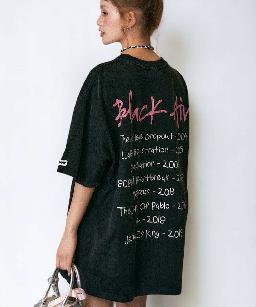 retro washed loose half-sleeved T-shirt MW9016