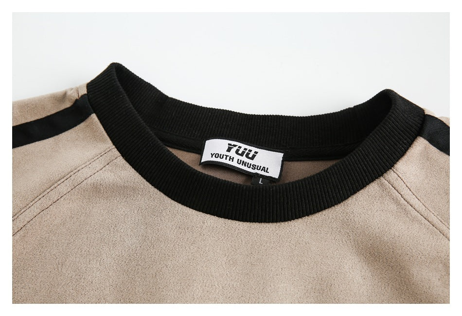 suede pullover WY175