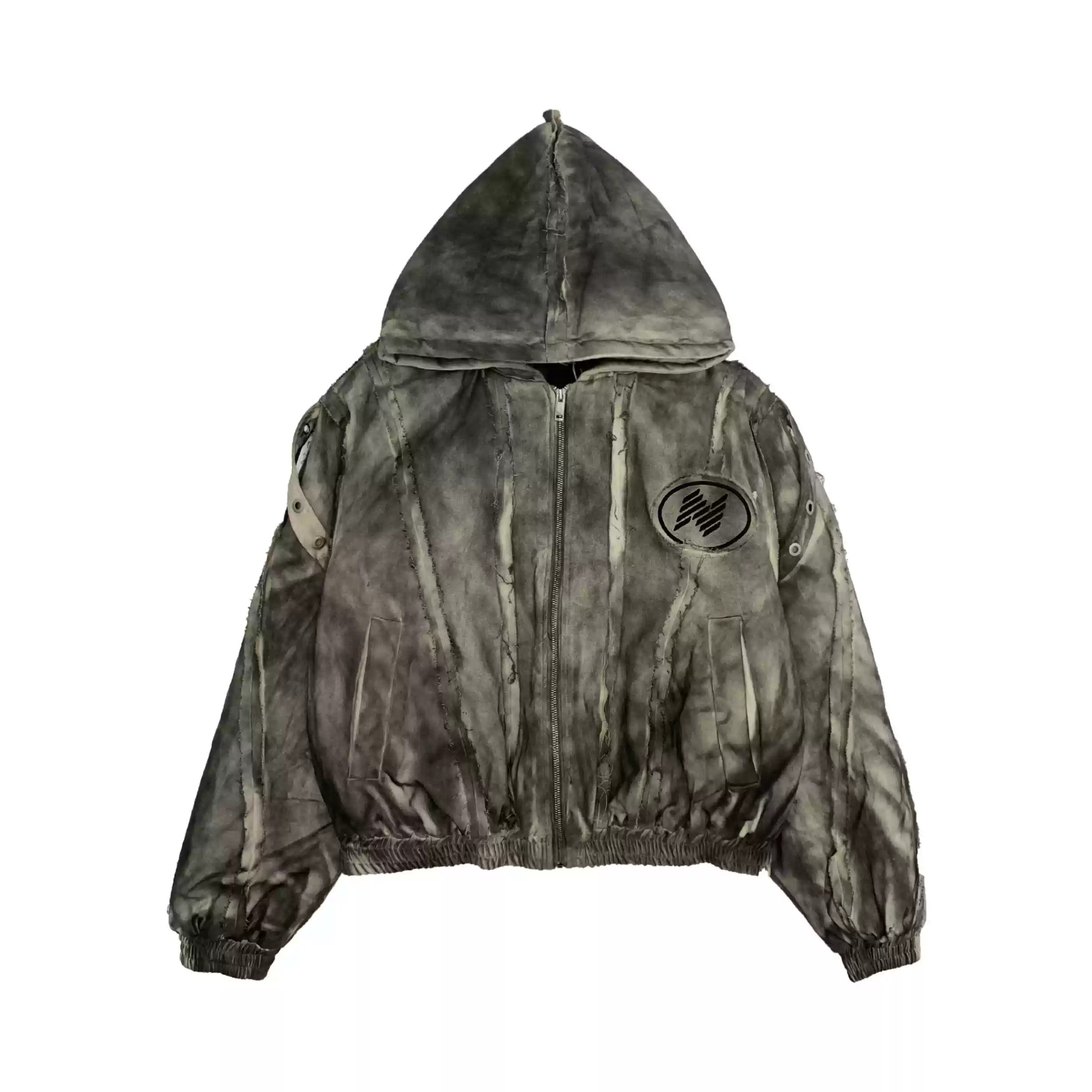 Spray Dirty Structure Loose Hooded Jacket MW9706