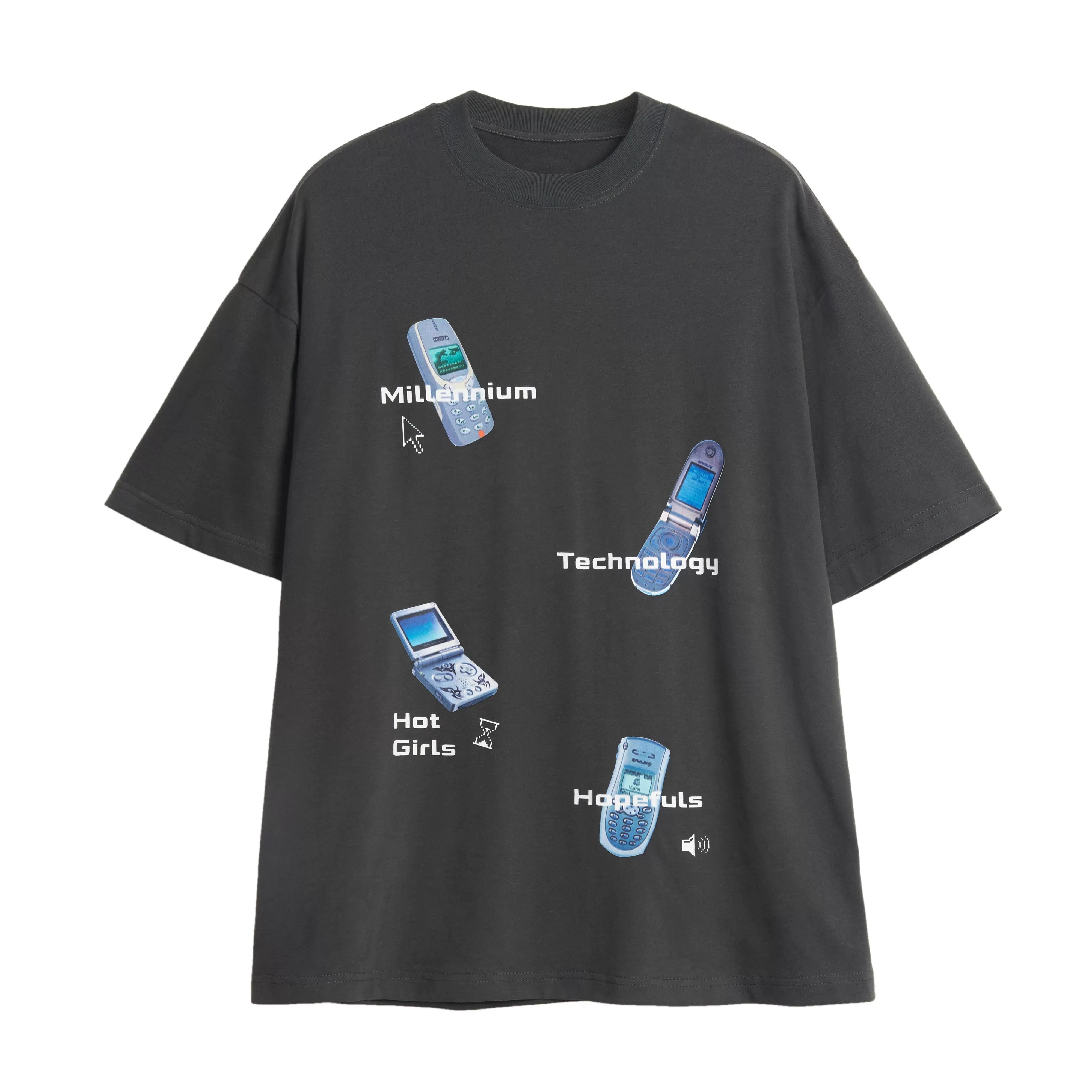 Vintage Mobile Phone Printe T-Shirt MW9206
