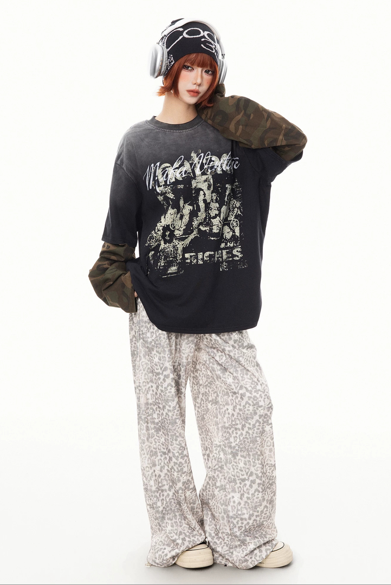 グラデーションウォッシュフェイクレイヤードTシャツ MW10423