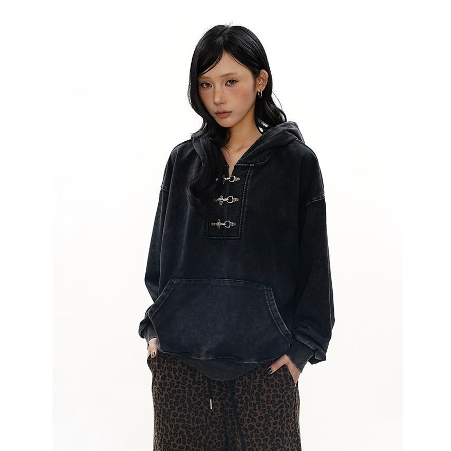 Heavyweight Washed Denim Hoodie MW10328