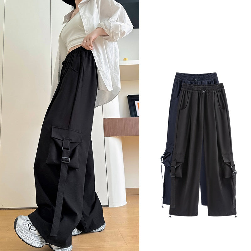 Loose Straight Cargo Pants H1232