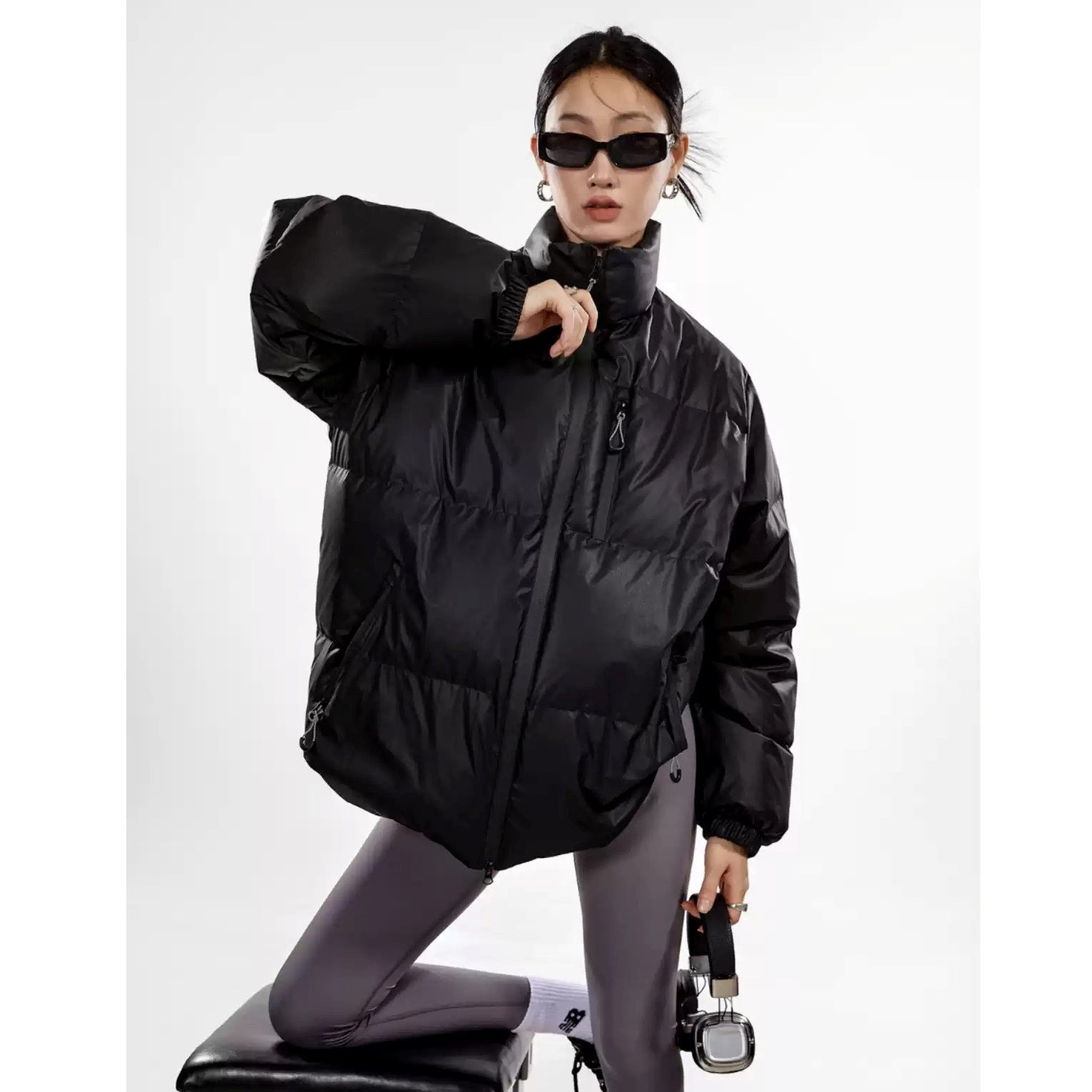 Stand Collar Simple Down Jacket IC9001