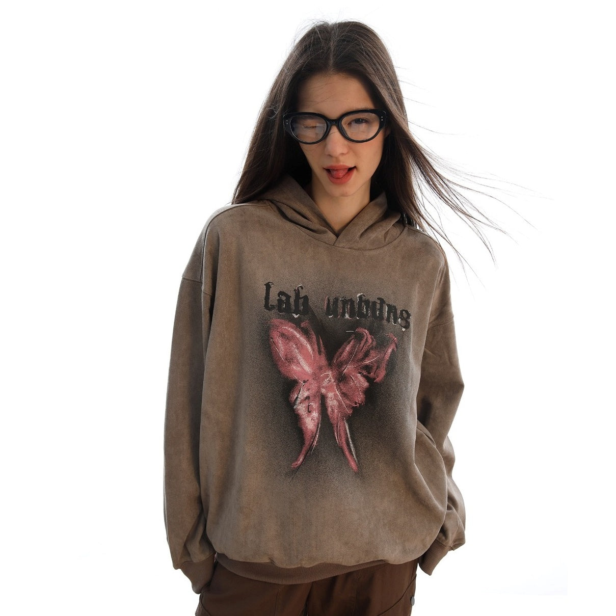 Butterfly Graffiti Dirty Hoodie MW9620