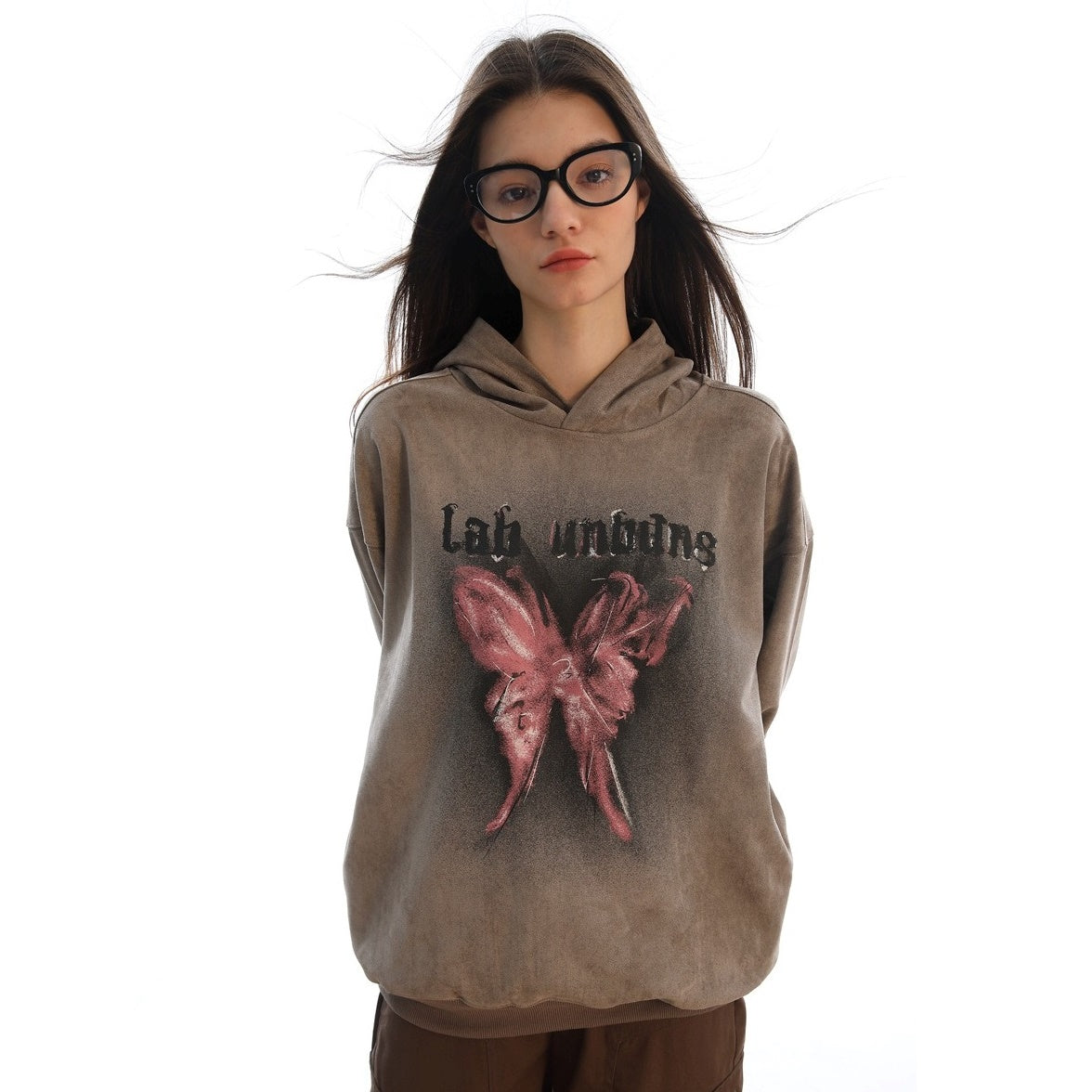 Butterfly Graffiti Dirty Hoodie MW9620