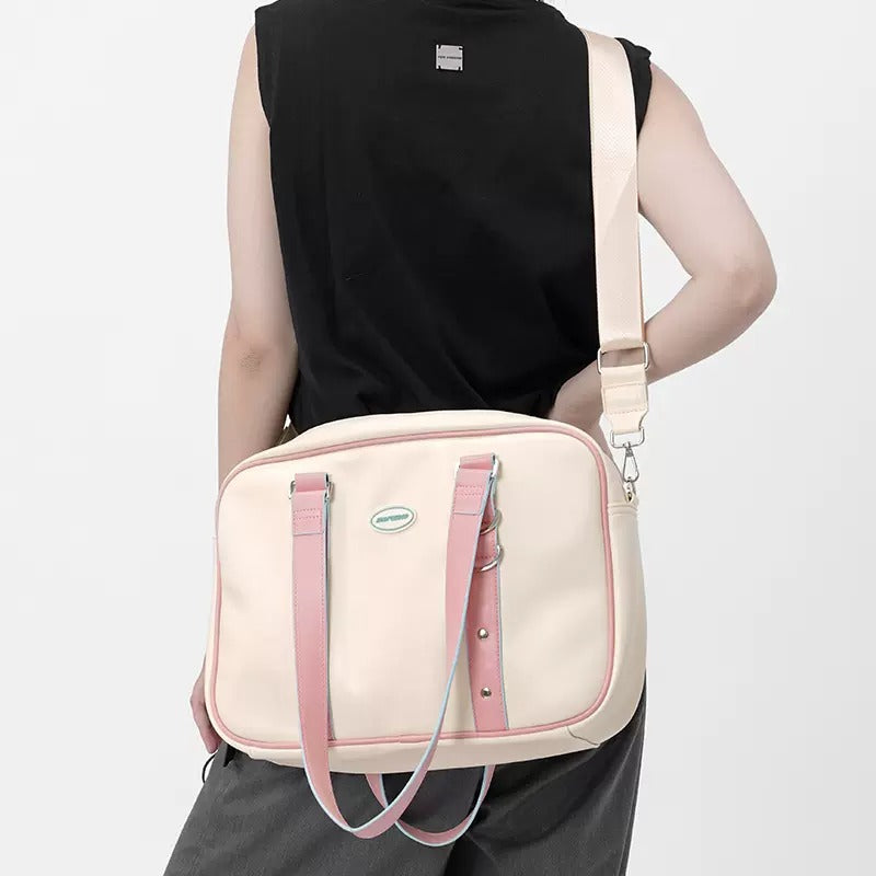 college style square shoulder tote bag BA013