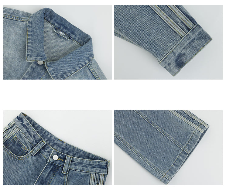 【上下別売り】 Denim Jacket + Jeans 2-Piece AC7038